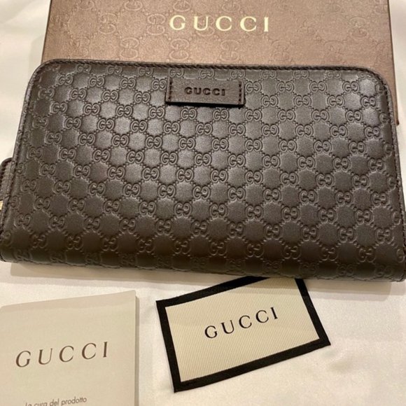 Gucci Handbags - Zip around wallet:  Gucci Microguccissima (unisex)